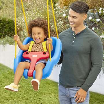 Little Tikes 2-in-1 Snug 'n Secure Swing | Safe Baby Fun