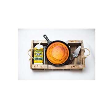 Authentic Old School Brand Stone Ground, Self-Rising, White Cornmeal (30 Ounce Bag) - Made with NON-GMO Select North Carolina White Corn