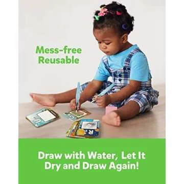 Coogam Alphabet Water Coloring Cards, Aqua Painting Doddle Flashcards, Drawing 26 Letters ABC Words, Educational Learning Toy Gift for 3 4 5 Year Old Kids Toddlers