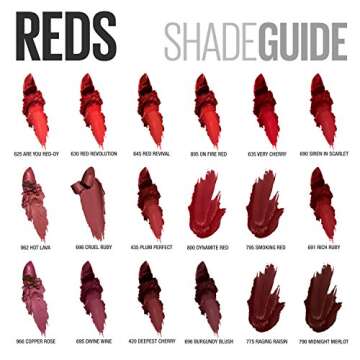 Bold Matte Lipstick Maybelline Color Sensational Red Lipstick