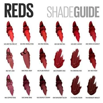 Bold Matte Lipstick Maybelline Color Sensational Red Lipstick