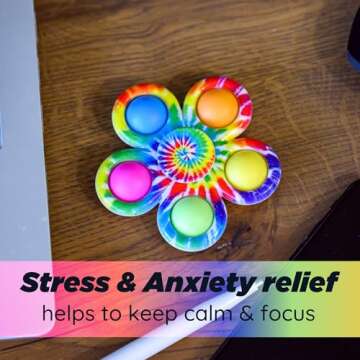 Nutty Toys Fidget Spinner - Sensory Toy for Kids & Adults - Top Stress & Anxiety Relief Gifts 2025 -...