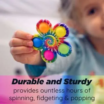 Nutty Toys Fidget Spinner - Sensory Toy for Kids & Adults - Top Stress & Anxiety Relief Gifts 2025 - Unique Easter Basket Stuffers Gift Idea - Best Toddler, Tween, Teen Girl & Teenage Boys Present