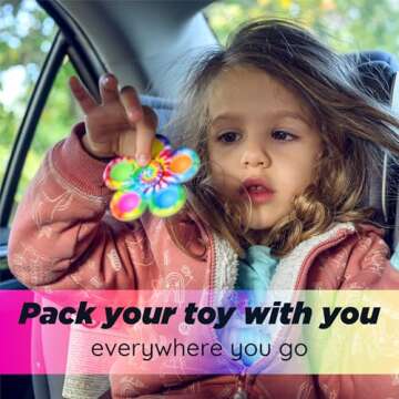 Nutty Toys Fidget Spinner - Sensory Toy for Kids & Adults - Top Stress & Anxiety Relief Gifts 2025 - Unique Easter Basket Stuffers Gift Idea - Best Toddler, Tween, Teen Girl & Teenage Boys Present