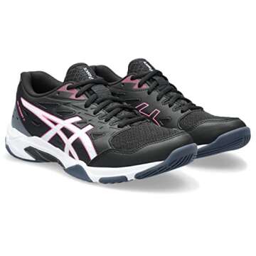 ASICS Women's Gel-Rocket 11 Volleyball Shoes, 7.5, Black/White