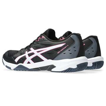 ASICS Women's Gel-Rocket 11 Volleyball Shoes, 7.5, Black/White