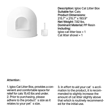 pidan Igloo Cat Litter Box - Modern Design & Functionality