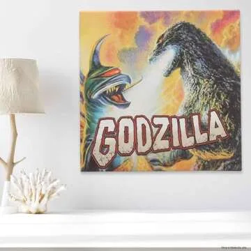 Godzilla vs. Gigan Canvas Wall Art for Movie Rooms