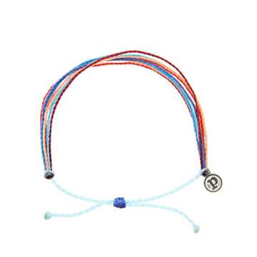 Pura Vida Riptide Bracelet - Iron-Coated Copper Charm, Adjustable Band - 100% Waterproof