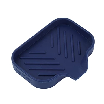 MicoYang Silicone Bathroom Soap Dish with Drain Spout