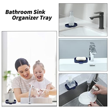 MicoYang Silicone Bathroom Soap Dish with Drain Spout