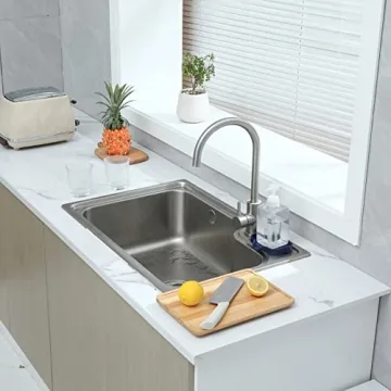 MicoYang Silicone Bathroom Soap Dish with Drain Spout