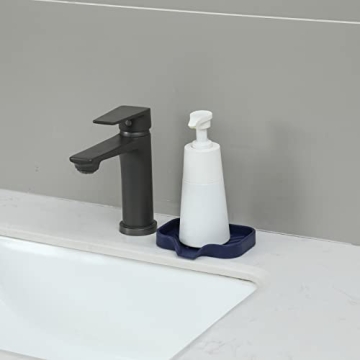 MicoYang Silicone Bathroom Soap Dish with Drain Spout