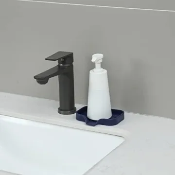 MicoYang Silicone Bathroom Soap Dish with Drain Spout