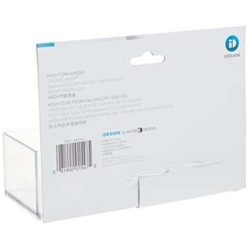 iDesign Divided Bathroom Vanity Organizer, 7.5" x 5.5 x 3.75, Set of 2Clear