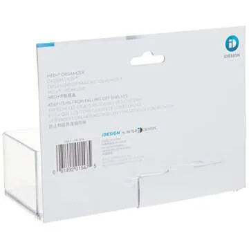 iDesign Divided Bathroom Vanity Organizer, 7.5" x 5.5 x 3.75, Set of 2Clear