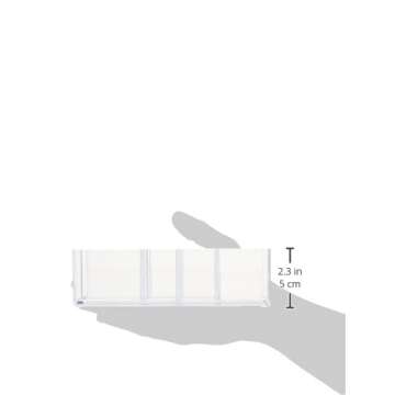 iDesign Divided Bathroom Vanity Organizer, 7.5" x 5.5 x 3.75, Set of 2Clear