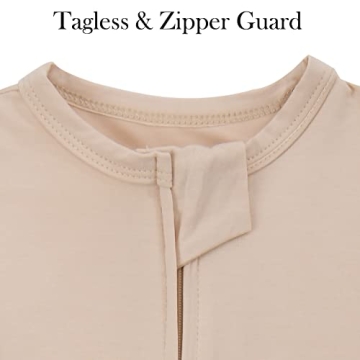 Aablexema Baby Footie Pajamas Zipper Cozy Bamboo Pjs