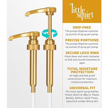 Torani Peach Syrup 25.4oz with Syrup Pump for Drinks