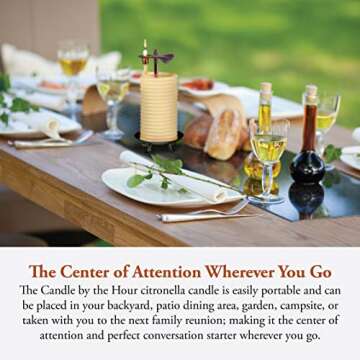 Eco-Friendly Beeswax Candle with 48-Hour Burn Time