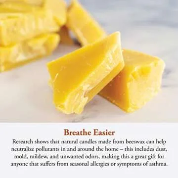 Eco-Friendly Beeswax Candle with 48-Hour Burn Time