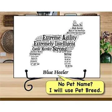 Personalized Blue Heeler Art Print - Custom Gift Wrapped