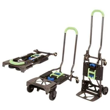COSCO Shifter Multi-Position Folding Hand Truck and Cart, 300 lb. Weight Capacity, Green, 12222PBG1E