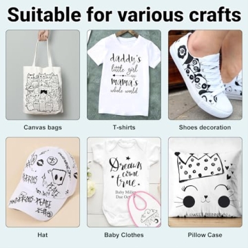 Premium Black Fabric Markers for Creative Gifts - 6 Pack