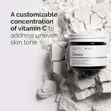 The Ordinary 100% L-Ascorbic Acid Powder, Vitamin C Treatment for Anti-Aging, 0.7 Ounce