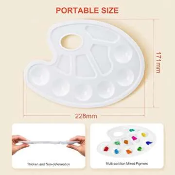 Paint Brush Palette Set for Creative Kids & Artists