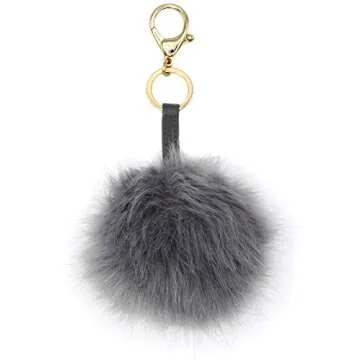 Itzy Ritzy Diaper Bag Charm - Stylish Pouf Charm for Bags and Keychains