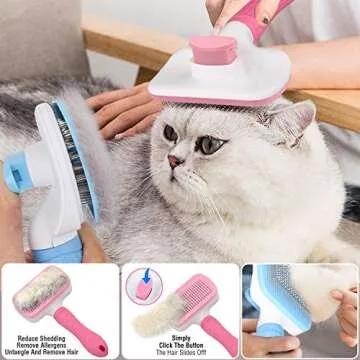 Self Cleaning Slicker Brush for Cats and Dogs