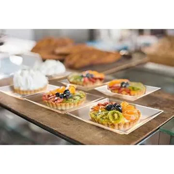 Mini Disposable Appetizer Plates for Elegant Gatherings