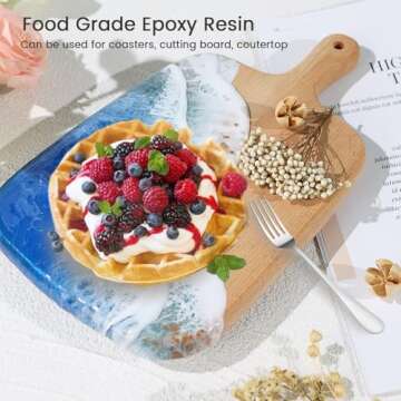 Bsrezn 1 Gallon Epoxy Resin Kit, Crystal Clear Hard Casting Resin and Curing Agent Hardener Resina Epoxica Transparente 2 Part Resin Art Supplies for Bar Table top Countertop Craft-Anti Yellowing 1:1