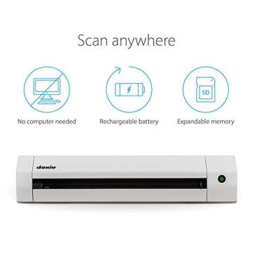 Doxie Go SE - The Intuitive Portable Document Scanner with Rechargeable Battery and Easy Software fo...