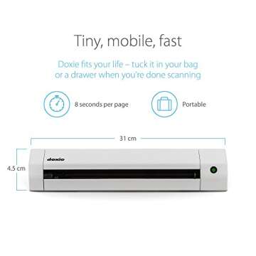 Doxie Go SE - Portable Document Scanner with Rechargeable Battery