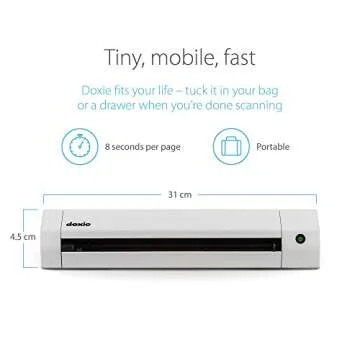 Doxie Go SE - Portable Document Scanner with Rechargeable Battery