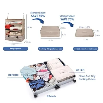 TABITORA Hanging Travel Organizer for Easy Packing