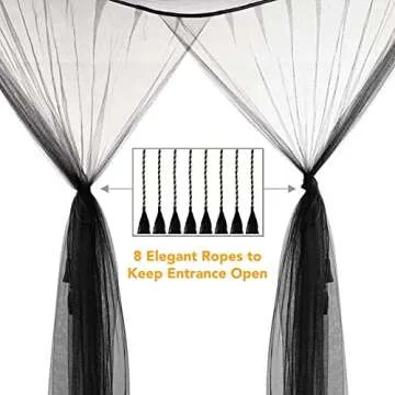 Elegant Twinkle Star Mosquito Net Canopy Bed Curtains for All Sizes