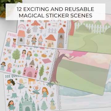 Fun Sticker Book for Girls 2-4 Years - Engaging Activity Book