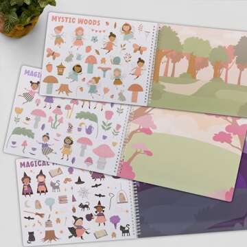 Fun Sticker Book for Girls 2-4 Years - Engaging Activity Book