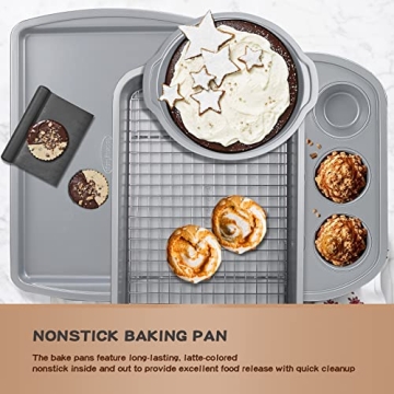 RavisingRidge 7-Piece Nonstick Baking Pans Set for All