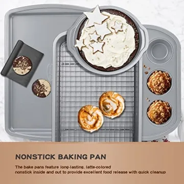 RavisingRidge 7-Piece Nonstick Baking Pans Set for All