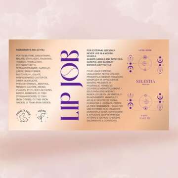 SELESTIA BEAUTY Lip Plumper Gloss – Lip Job – Glossy Finish, Hydrating & Smoothing Formula, 0.14...