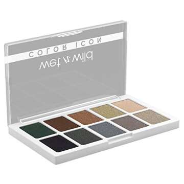 wet n wild Color Icon 10-Pan Eyeshadow Makeup Palette, Blue Lights Off, Long Lasting, Shimmer, Metal...