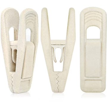 TOFIIGREM Velvet Hanger Clips for Velvet Hangers - 20 PCS Beige Non-Slip Velvet Clip for Pants Suit ...