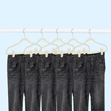 TOFIIGREM Velvet Hanger Clips - 20 Non-Slip Clips for Garments