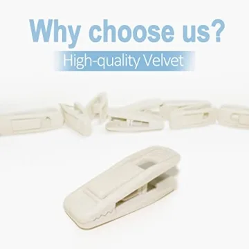 TOFIIGREM Velvet Hanger Clips - 20 Non-Slip Clips for Garments