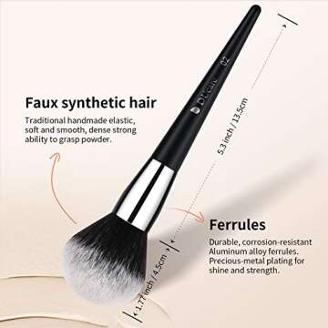 DUcare Makeup Brushes Professional 32Pcs Make up Brushes Set Premium Christmas Gift Synthetic Kabuki Foundation Blending Brush Face Powder Blush Concealers Eye Shadows