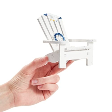 Set of 4 Mini Beach Chairs for Charming Home Decor